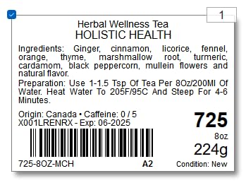 Tealyra - Holistic Health Tea - Turmeric Healthy Tonic - Ginger - Fennel - Cinnamon - Loose Leaf - All-In-One Wellness Blend - Caffeine-Free - 224...