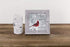 Summer Snow Cardinal Sympathy When You Believe Beyond What Your Eyes Can See | SS6848 - Framed Glittered Glassless Acrylic Sealed Picture...