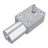 DC 12V Speed Reducing Gear Motor Reversible High Torque 12V Worm Gear Motor Female Shaft High Torque Turbo Worm Gear Box Reduction Electric Motor(...