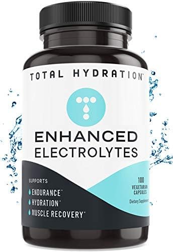 Electrolyte Capsules, Low Carb Natural Replacement Rehydration Salts with Magnesium, Zinc, Calcium, & Sodium (100ct)...