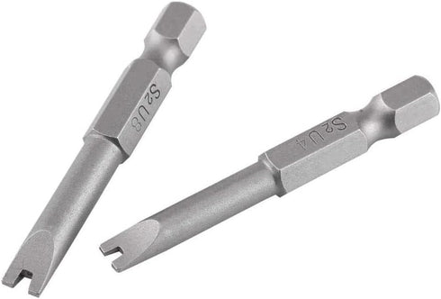 5 Pcs 1/4" Hex Shank Alloy Steel U Shape Magnatic Screwdriver Drill Bits Set Spanner Screwdriver Bits U4 U5 U6 U7 U8 50MM Length...