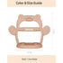 Baby Wrist Silicone Teether Soothing Pacifier for Infants 3+ Months Babies Pack of 1 Made in Korea Anti-Dropping (Bear-Cozy Beige)...