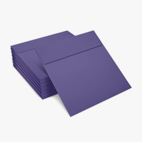 LUXPaper Square Invitation Envelopes | Peel & Press | 6" x 6" | Wisteria Purple | 80lb. Text | 50 Qty...