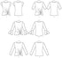 McCall Pattern Company McCall's Women's Twist Front Shirt Sewing Patterns, Sizes 16-26, various, White...