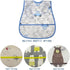 Baby Bib Waterproof With Snaps for Infants and Toddlers - 4pcs Food Catcher Bibs (Car Puppy Bear)...