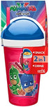 Zak Designs PJ Masks ZakSnak All-In-One Drink Tumbler + Snack Container For Toddlers – Spill-proof 4oz Snack Container Screws Securely Onto 10oz T...