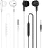 2 Pack Wired Earbuds with 3.5mm Jack, Earphones in-Ear Headphones with Microphone,HiFi Stereo, Powerful Bass and Clear Audio, Compatible with Appl...
