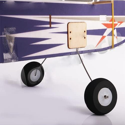 Heyiarbeit 1.5" RC Model Airplane Foam Wheel Super Light Tire and Wheel Sets for RC Airplane PU Sponge Tire with Plastic Hub 2 Pcs...