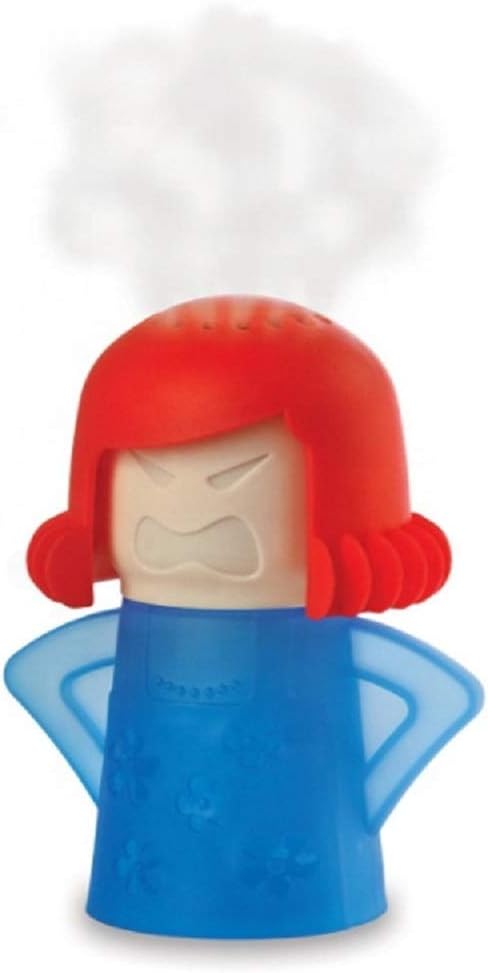 Angry Mama Microwave Oven Cleaner Kitchen Gadget Water and Vinegar Cleaning Angry Mom High Temperature Steamer Easy Use Chemical Free Eco Cleans f...