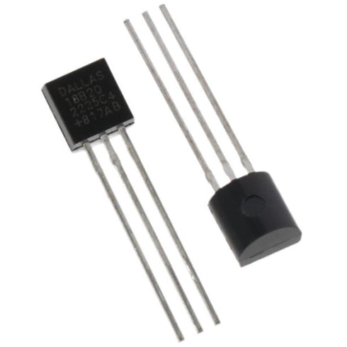 DS18B20 10pcs Black Durable 18B20 TO-92 3 Pins Wire Integrated Circuit Temperature IC Sensor Industrial...