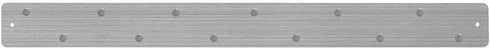 Three by Three Seattle 28 x 2.5 Inch Metal Strip Frameless Magnetic Bulletin Board with 12 Magnets for Memos, Photos, Lists, and More in Office, H...