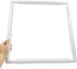 17 X 17" Plastic Cross Stitch Frame Square Embroidery Hoop White DIY Sewing Tools Sewing Hoop Handhold Craft Clip Embroidery Snap Frame Hoop for C...