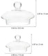 UPKOCH Tea Steeper Tea Steeper 4 Pack Glass Teapot Lid Replacement Teapot Strainer Covers Tea Filters Lids Tea Steepers Covers Teapot Spare Part G...