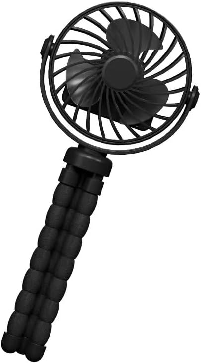 Portable Baby Stroller Fan, Battery Operated Mini Clip Fan, Detachable 3 Speed Rechargeable 360° Rotate Handheld Desk Cooling Fan for Car Seat Cri...