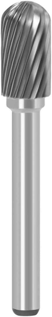 Tungsten Carbide Rotary Burr Die Grinder Bits Single Cut Grinding Head Diameter 10mm with 1/4" Shank Rotary Tool For Woodworking Drilling DIY Engr...