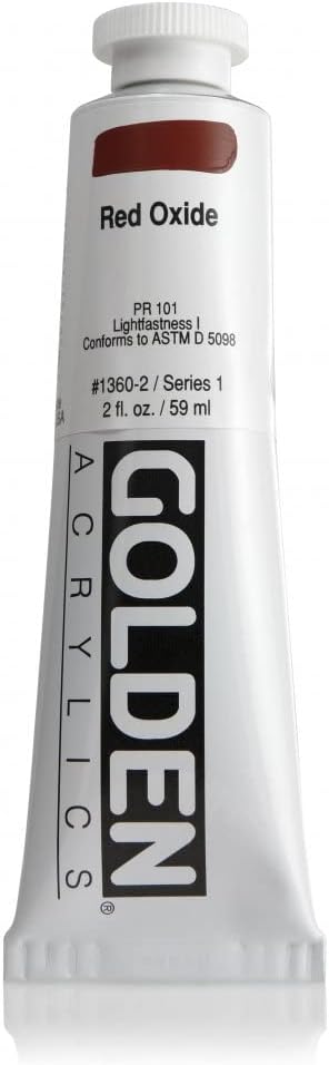 Golden Heavy Body Acrylic Paint, 2 Ounce, Red Oxide...