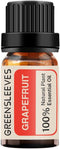 GREENSLEEVES Grapefruit Essential Oil 10ml, 100% Natural, Perfect for Air Freshener, Body Care, Aromatherapy Massage, Scented Candle, Bath Bombs, ...