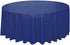 True Navy Blue Solid Round Plastic Table Cover (84") 1 Count - Elegant Design & Premium Quality, Ideal For Parties, Events & Everyday Use...
