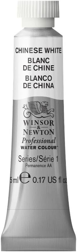 Winsor & Newton Professional Water Colour Paint, 0.17-oz Tube, Chinese White...
