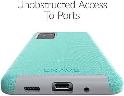 Crave Dual Guard Shockproof Protection Case for Samsung Galaxy S20 FE 5G, Mint - Dual Layer, TPU/PC...