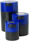 Tightvac Set of 3 - Patented Airtight Containers | Multi-use Vacuum Containers Work as Smell Proof Containers for Herbs, Dry Goods and Food. Blue ...