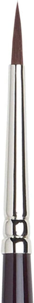 Winsor & Newton Galeria Round Short Handle Brush, Size 3, Silver...