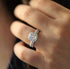 MAIHAO Fashion Ring Cushion Cut ct Zircon Stone 925 Sterling Silver Engagement Wedding Band Ring Cubic Zirconia Promise Halo Engagement Ring Anniv...