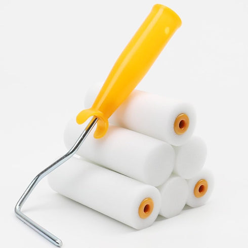 10 PCS 4 inch Foam Paint Roller, Microfiber Naps for Paint Rollers,Paint Roller Covers,Paint Roller Kits,Home Repair Tools,Mini Rollers for Painti...