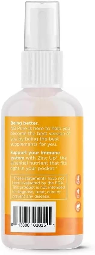 nbpure Zinc Up+ Zinc Liquid Spray with Vitamin C for Kids & Adults, 2 fl oz...
