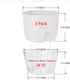 Self Watering Planters for Indoor Plants, 3 Pack 6 Inch African Violet Pots, Modern Decorative Flower Pots with Transparent Water Reservoir, Perfe...