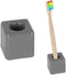 Mini Ceramics Toothbrush Holder Stand for Bathroom Vanity Countertops, Mini Ceramics Toothbrush Holder Stand (Gray)...