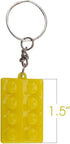 ArtCreativity Building Block Keychains, Set of 12, Fun Key Chains for Backpack, Purse, Luggage, or Pocket Book, Birthday Party Favors, Carnival Pa...