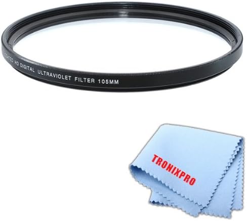105mm Pro Series High Resolution Digital Ultraviolet UV Protection Filter for Sigma 120-300mm f/2.8 DG OS HSM Lens + Microfiber Cloth...