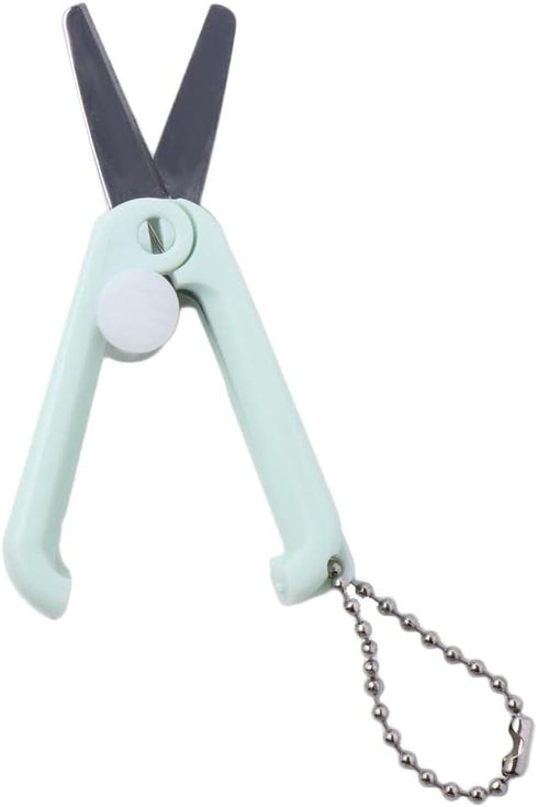 5PCS Mini Scissors with Key Chain,Stainless Steel Scissors Portable Girl Gift Scissors Hand Scissors Folding Design Office School Supplies Art Too...