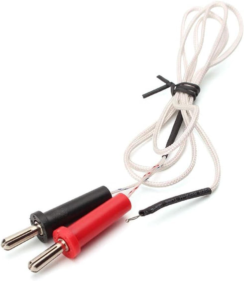 Handheld K Type Surface Thermocouple Temperature Sensor 100cm Wire Banana-Type Plug Probe Measurement Range -50°C -350°C K Type Thermocouple Probe...