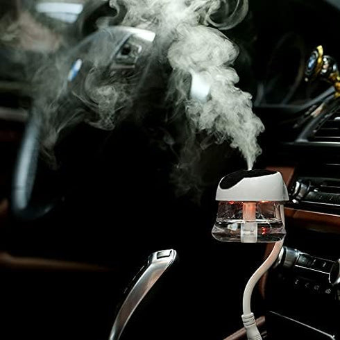 Car Diffuser Humidifier Aromatherapy Diffuser USB Cool Mist Mini Portable Diffuser for Car Home Office Bedroom Update Version(Black)...