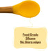Baby Spoons Bamboo Feeding Spoon 5.5" with Silicone Tip BPA Free Toddler Food Spoons Yellow 2 PACK...