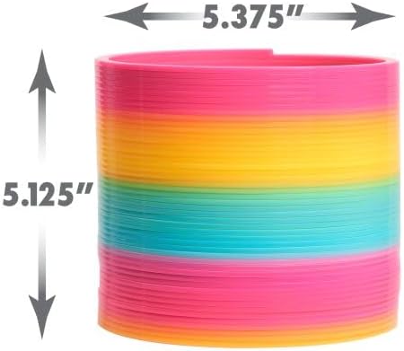 Just Play Slinky the Original Walking Spring Toy, Plastic Rainbow Giant Slinky, Kids Toys for Ages 5 Up...