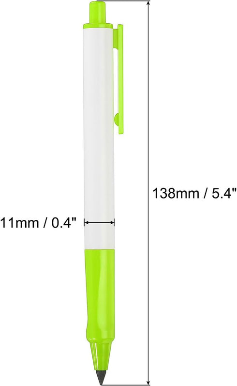 PATIKIL Inkless Pencil, 6 Pack Eternal Pencil Forever Pencils Replaceable Nib Magic Pencils for Writing Drawing Office Supplies, Green...