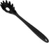 Silicone Pasta Fork (11.2"), KUFUNG High Heat Resistant to 480°F, Food Grade Pasta Spoon, BPA Free, Spaghetti Strainer & Server Spoon (Black, Past...