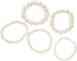 YangQian Layered Pearl Stretch Bracelets Set for Women Stackable Bracelets for Girls Multi Layer costume Pearl Bracelet Wedding Bracelets for Brid...