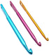 DPWOUM Crochet Hook Keychain Kit Mini Creative Keychains Zinc Alloy Key Chain DIY Crafts Knitting Needle Tools for Travel Outdoor 3/4/5mm Portable...