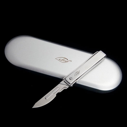ILEAF Stainless Steel Pocket Folding Utility Knife with 10 Replaceable Blades, Ultra Compact and Lightweight (Stainless Steel)...