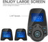 Nulaxy Bluetooth Car FM Transmitter Audio Adapter Receiver Wireless Handsfree Voltmeter Car Kit TF Card AUX 1.44 Display - KM18 Black Matte...