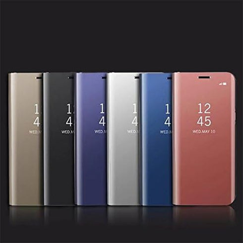 MagiDeal Galaxy Note 8 Case, Smart Clear View Window Electroplate Plating Stand PC Mirror Flip Folio Case Cover Ultra Slim Full Body Protective Ca...