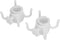 2pcs Sun Umbrella Hook, Beach Umbrella Hanging Hook 4 Prongs Plastic Umbrella Hook Hanging Plastic Beach Umbrella Hanging Hook Umbrella Hanger (Wh...