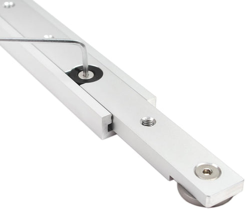 Aluminium Alloy 3/4" Miter Bar Clamping Tool Slider Table Saw Gauge Rod T-Slot Track Bar Rail for Router Tables and Woodworking,300mm-Silver...