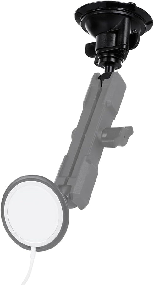 Suction Cup Base Mount with 25mm/1" Ball,Compatible with RAM Mounts and Other B Size Double Ball Socket Arm...