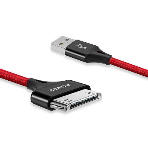 AGVEE 2 Pack 10ft for Old iPhone 4S Charging Cable, MFI Certified 30 Pin Braided Heavy Duty Fast Durable Charger Cord, Compatible with iPhone 4/4S...