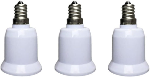 E12 to E26 /E27 Adapter Chandelier Light Socket, E12 to E26 Adapter E12 Light Socket,Light Bulb Socket, Light Socket Adapter, Bulb Base Adapter Co...